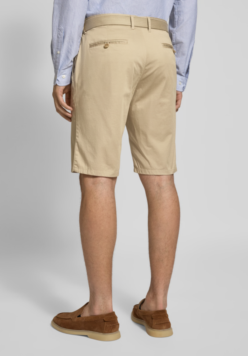 Bermuda Masculina com Bolsos Franceses Areia