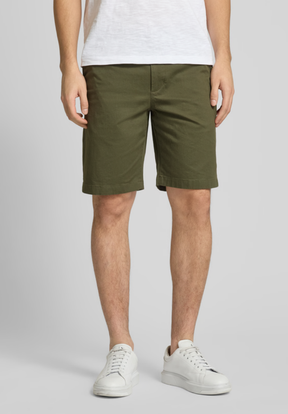 Bermuda Masculina de Corte Regular com Padrão Texturizado Cáqui