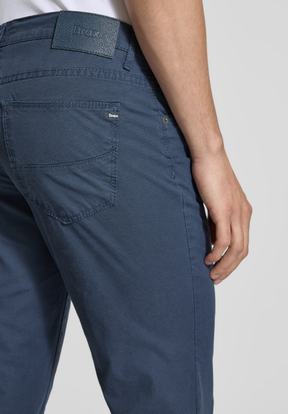 Calça Masculina com Bolsos Laterais Azul-Marinho