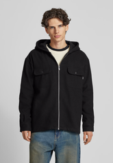 Casaco Masculino com Capuz Preto