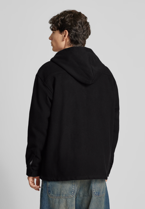 Casaco Masculino com Capuz Preto