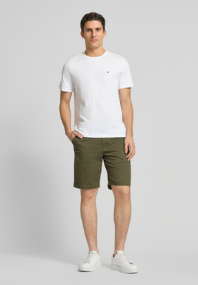 Bermuda Masculina de Corte Regular com Padrão Texturizado Cáqui