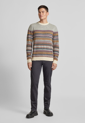 Calça Masculina com Padrão Texturizado