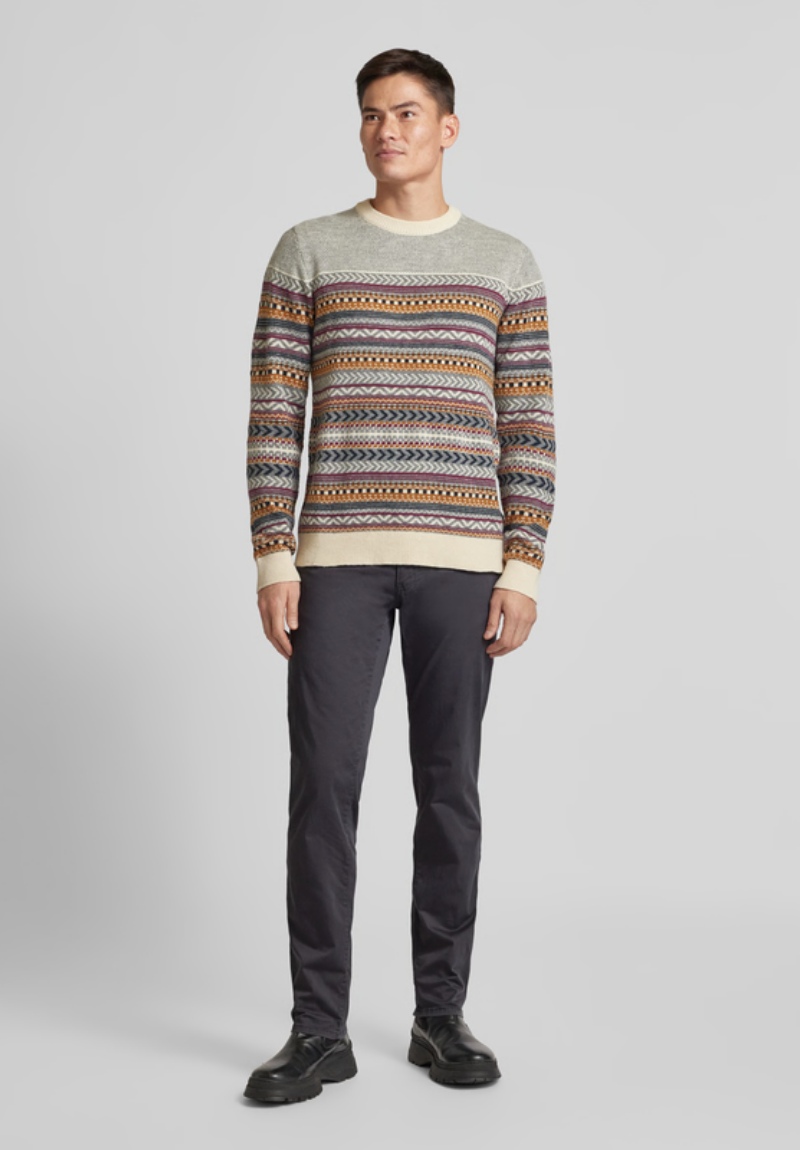 Calça Masculina com Padrão Texturizado